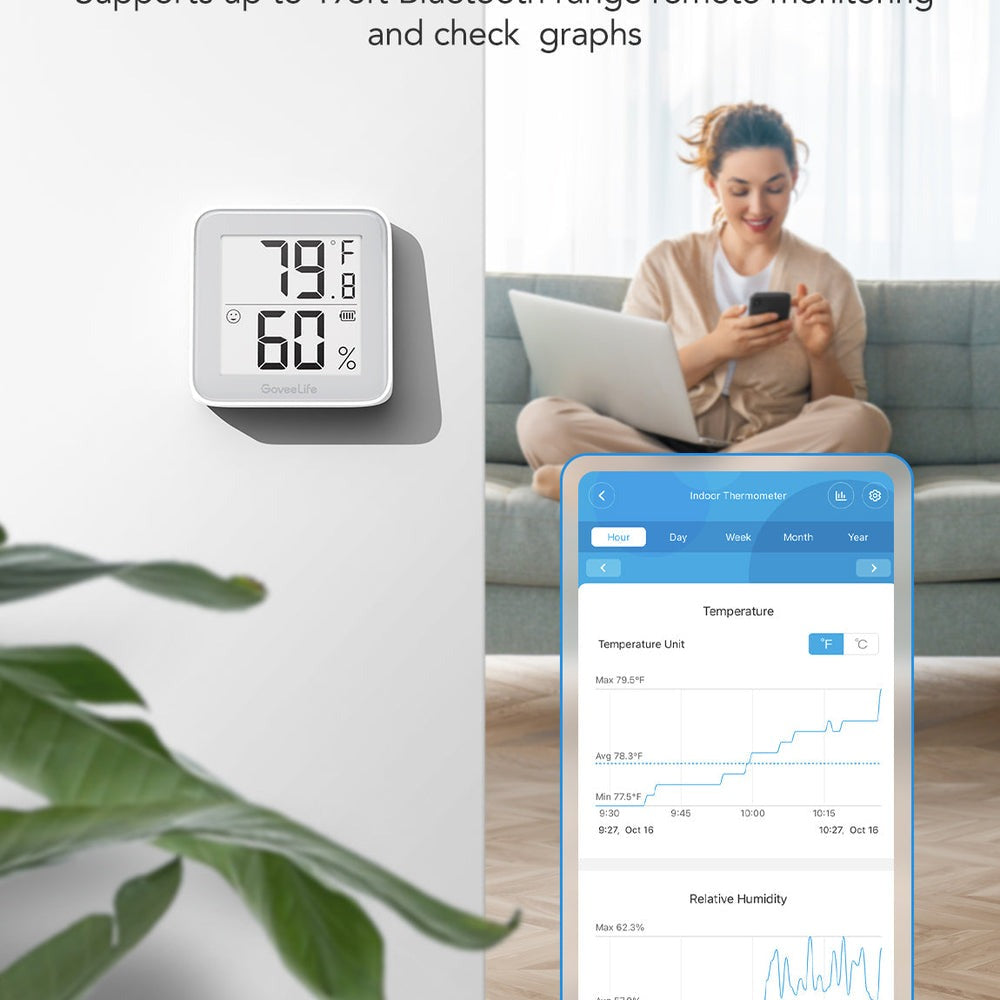 Refurbished GoveeLife Smart Thermo-Hygrometer 2s