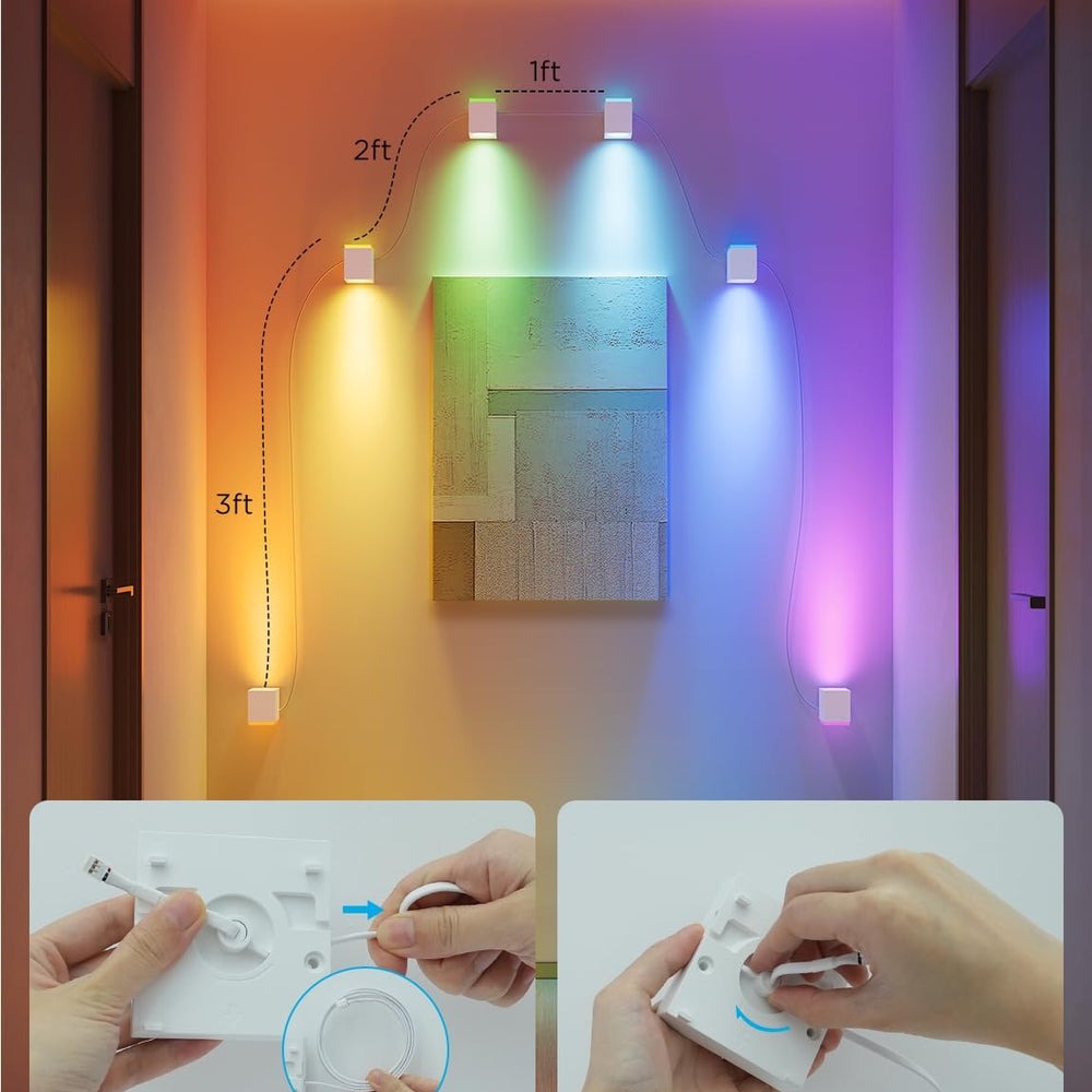 Govee RGBIC Cube Wall Sconces
