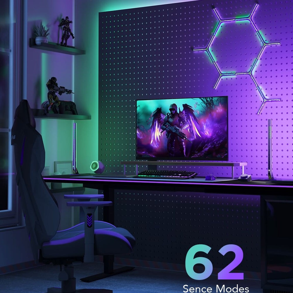 Refurbished Govee RGBIC Wi-Fi Gaming Light Bars with Smart Controller