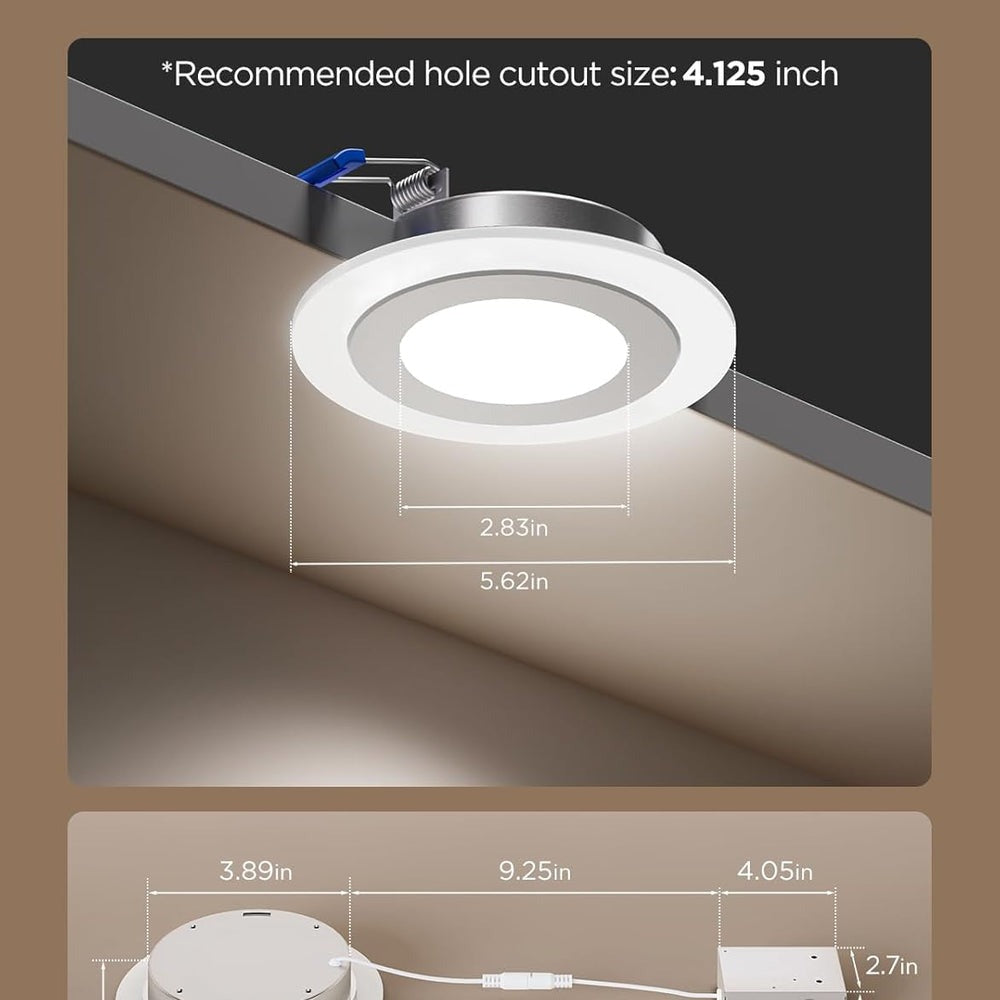 Refurbished Govee 4/6 Inch Smart Recessed Lights Pro with Night Light