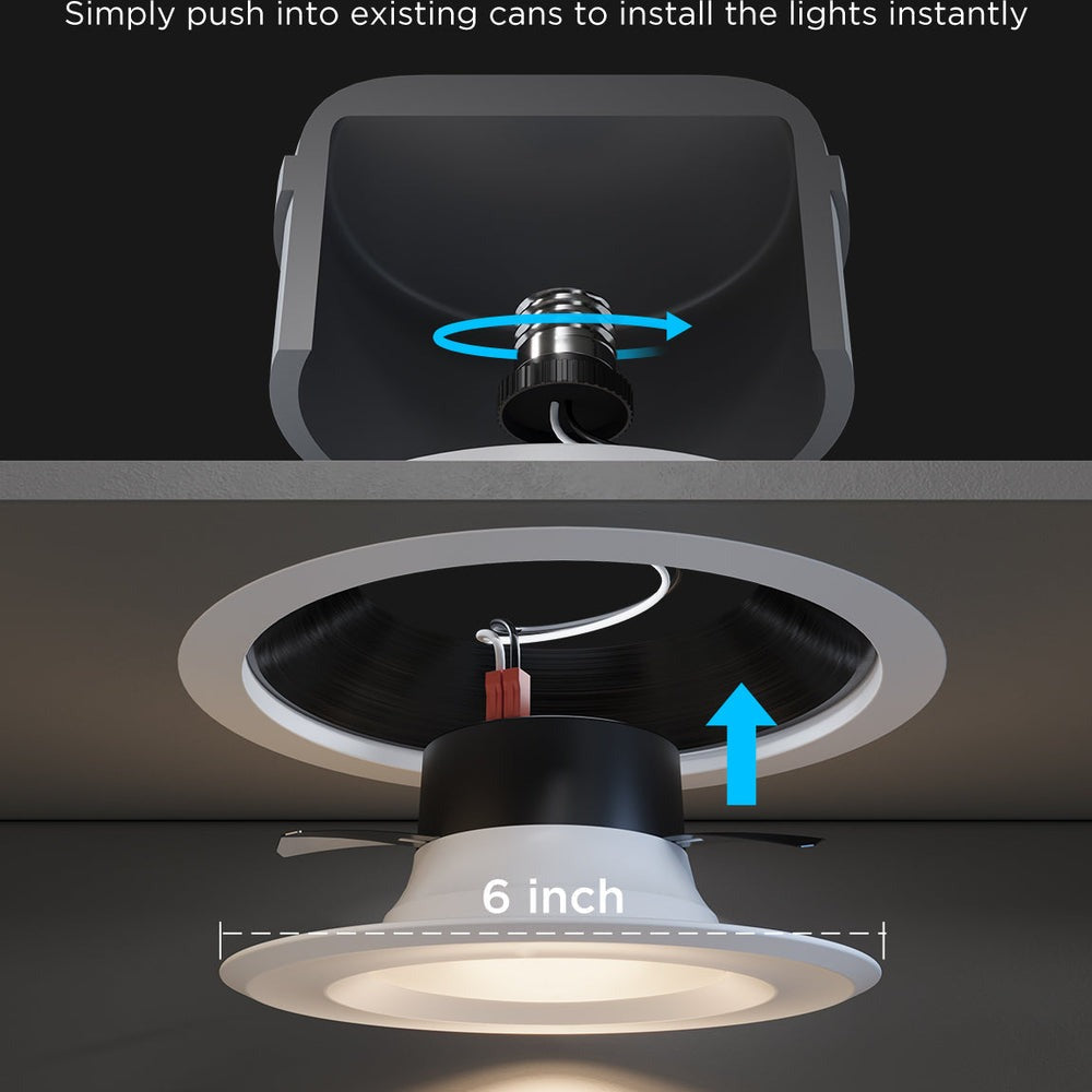 Govee 6-Inch Smart Retrofit Recessed Can Lights
