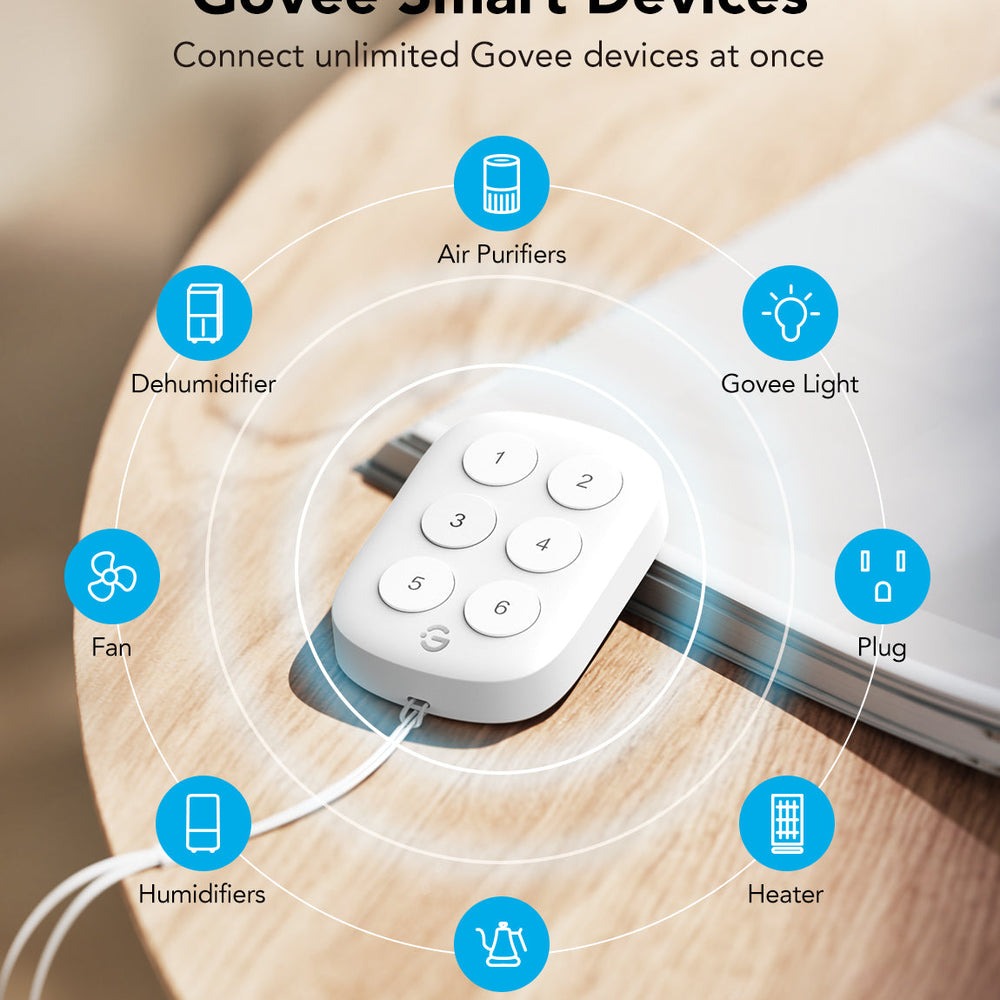 GoveeLife Wireless Mini Smart 6 Button Sensor, Group Control Devices