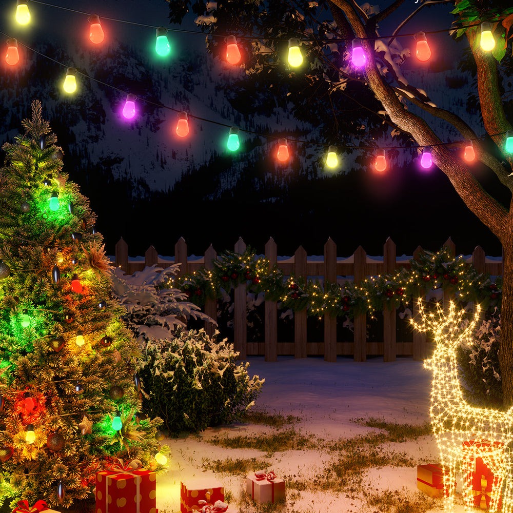 Refurbished Govee RGBIC Warm White Wi-Fi & Bluetooth Smart Outdoor String Lights