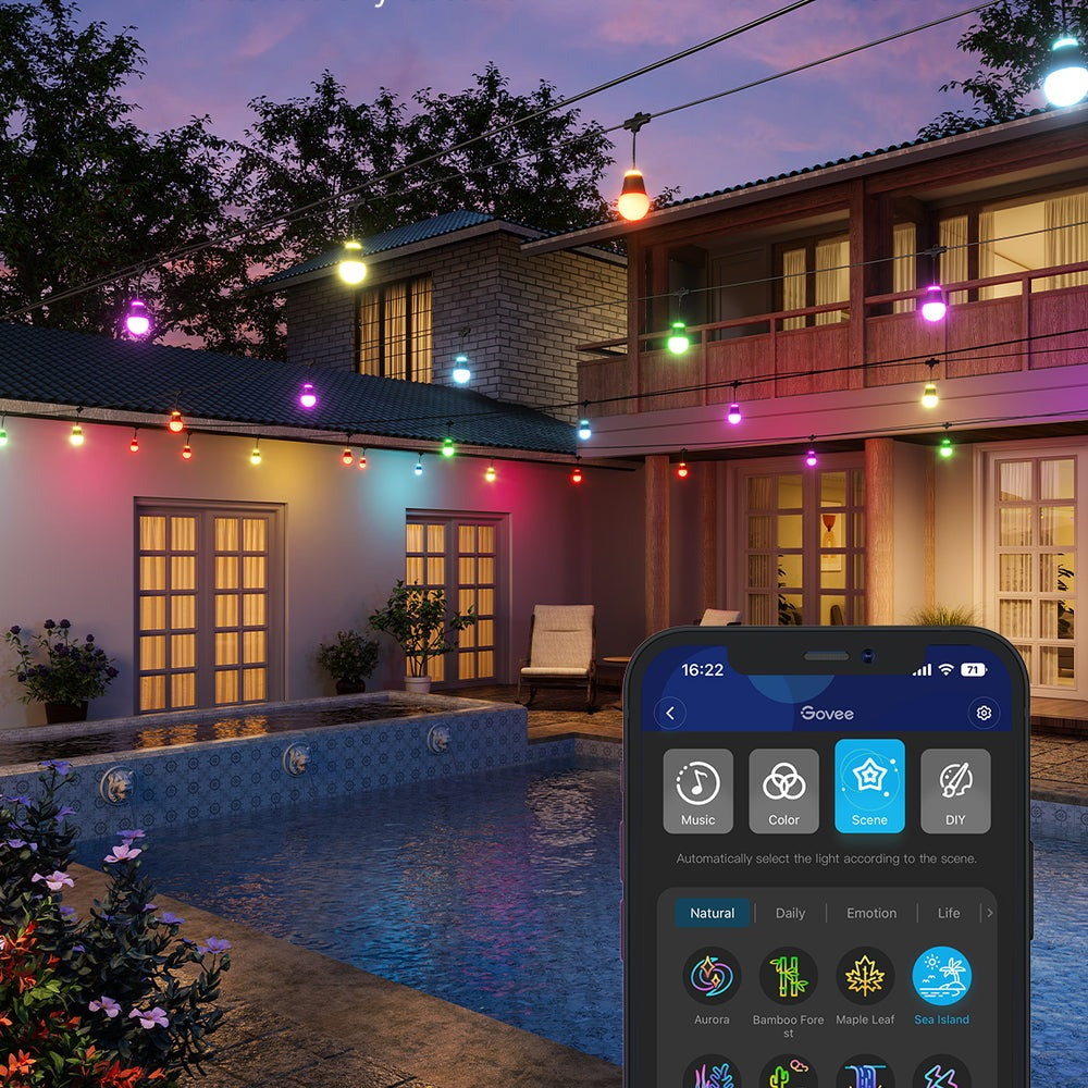 Refurbished Outdoor String Lights H1