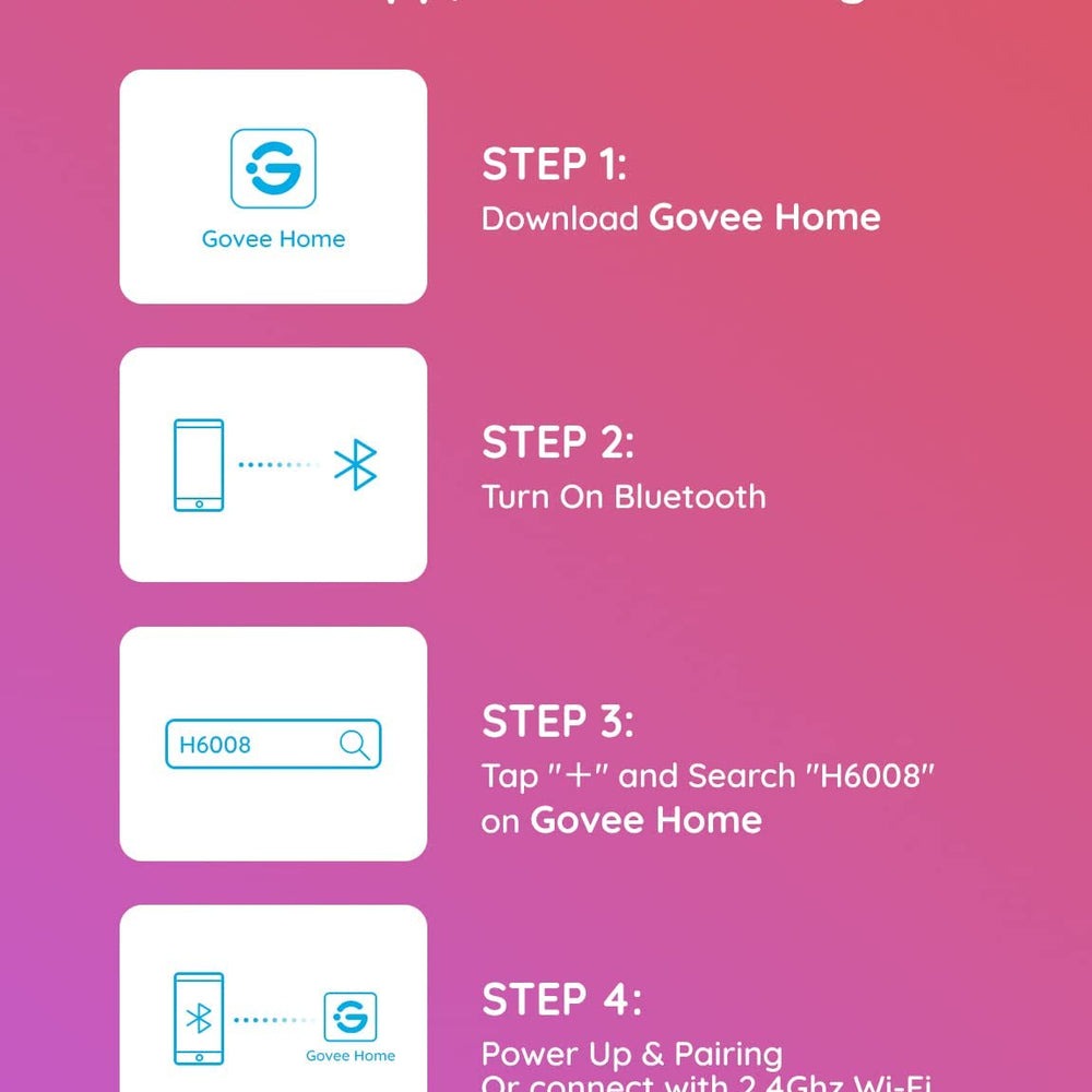 Govee A19 Smart LED Light Bulbs E26 800lm