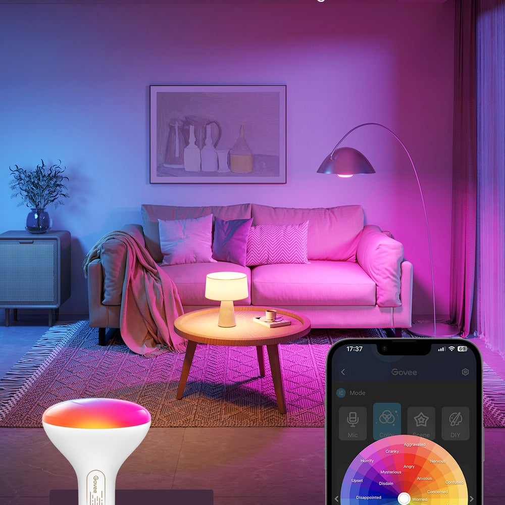 Govee BR30 Smart RGBWW Bulbs E26 1200lm