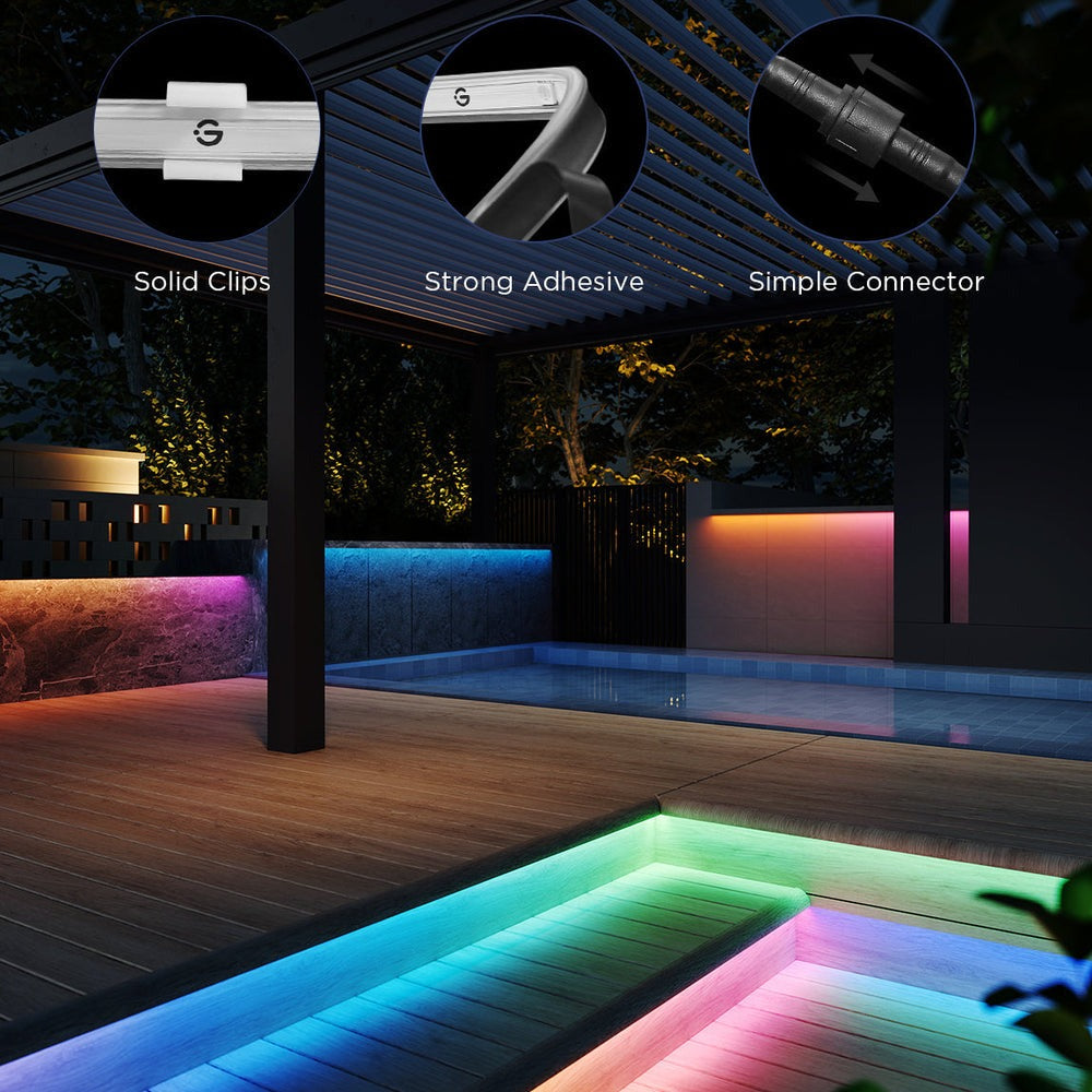 Govee Wi-Fi RGBIC Outdoor Strip Lights