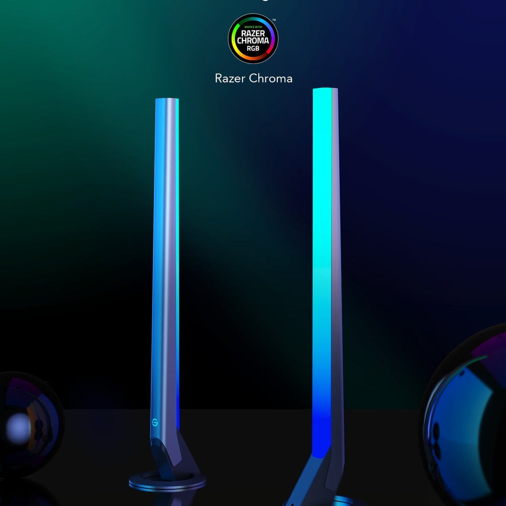 Refurbished Govee RGBIC Wi-Fi Gaming Light Bars with Smart Controller